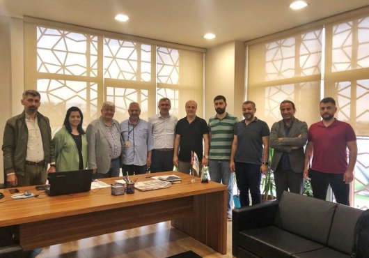 Adem Turgut'a hayırlı olsun ziyaretinde bulunduk