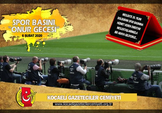 Spor Onur Gecesinde Buluşuyoruz